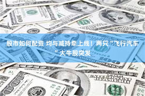 股市如何配资 均与减持牵上线！两只“飞行汽车”大牛股突发