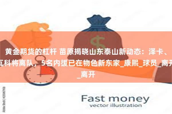 黄金期货的杠杆 苗原揭晓山东泰山新动态：泽卡、瓦科将离队，5名内援已在物色新东家_康熙_球员_离开