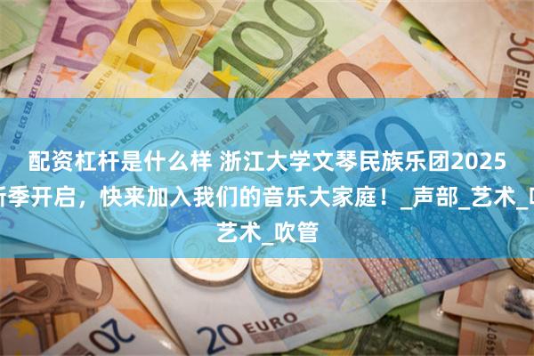 配资杠杆是什么样 浙江大学文琴民族乐团2025纳新季开启，快来加入我们的音乐大家庭！_声部_艺术_吹管